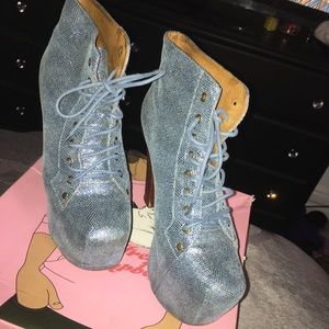 Jeffrey Campbell  Lita’s, in Blue mermaid, size10